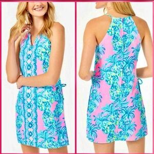 Lilly Pulitzer Pearl Romper Beat the Heat Tropical Print Romper SZ 0